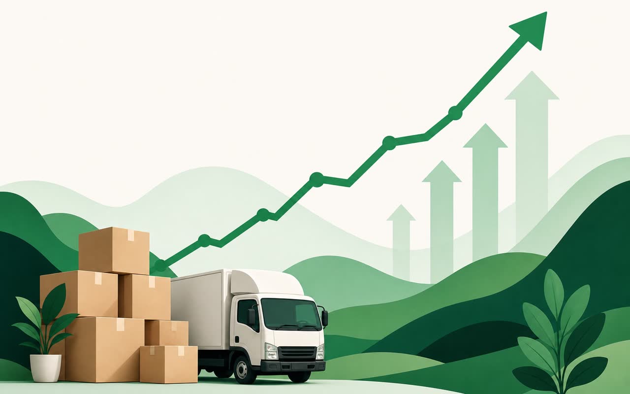 Growth illustration for a moving, columbus oh success story