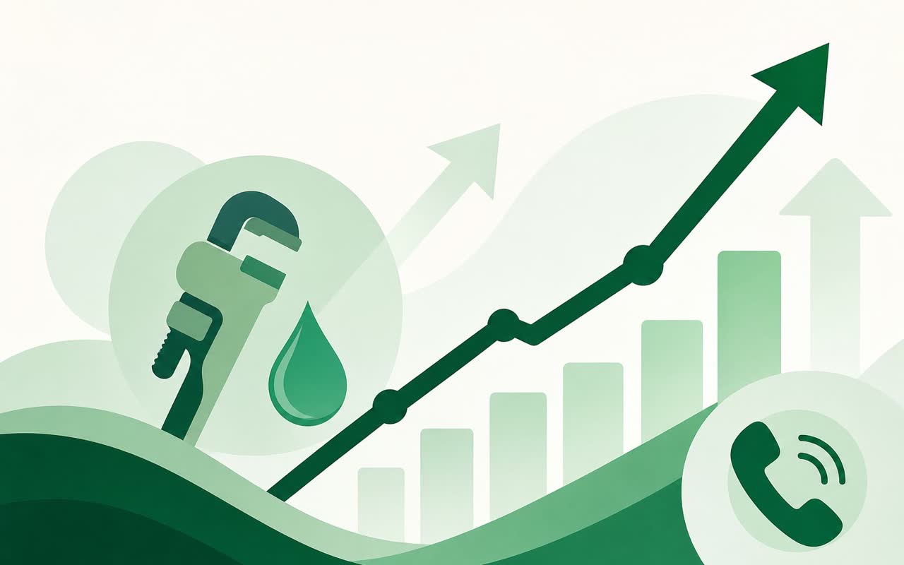 Growth illustration for a plumbing, sacramento ca success story